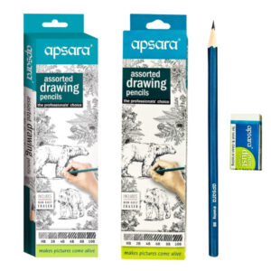 Apsara Drawing Pencils Pack (HB, 2B, 4B, 6B, 8B, 10B)