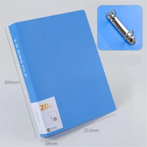 Plastic Box File A4 Size 2D Ring Binder